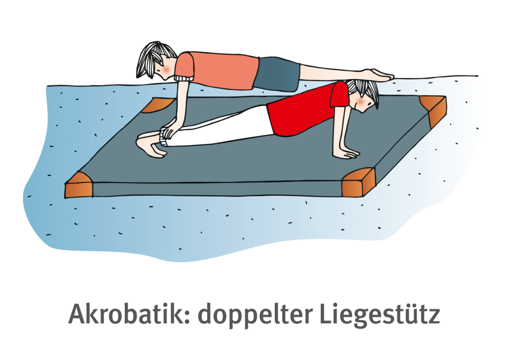 Akrobatik_doppelter Liegestütz_A4