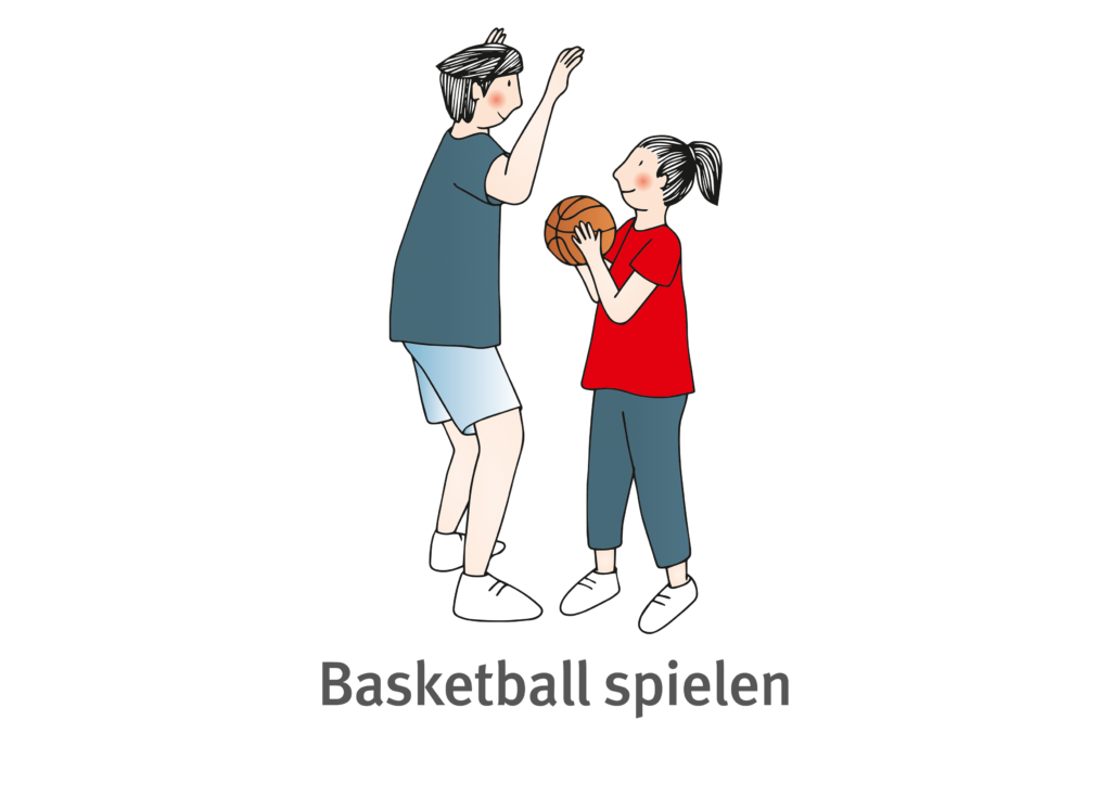 Basketball spielen_A4